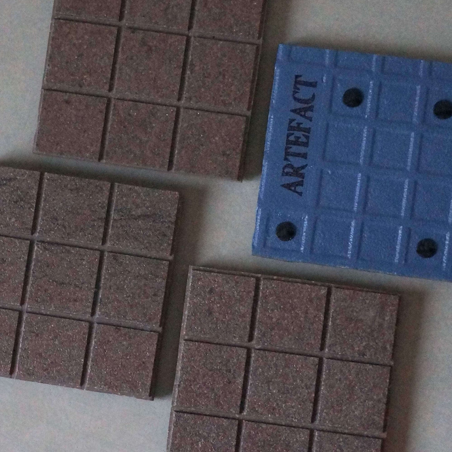 Grid Tile Coaster Set